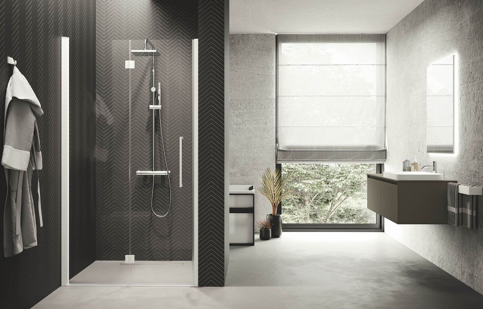 Types of space-saving showers
