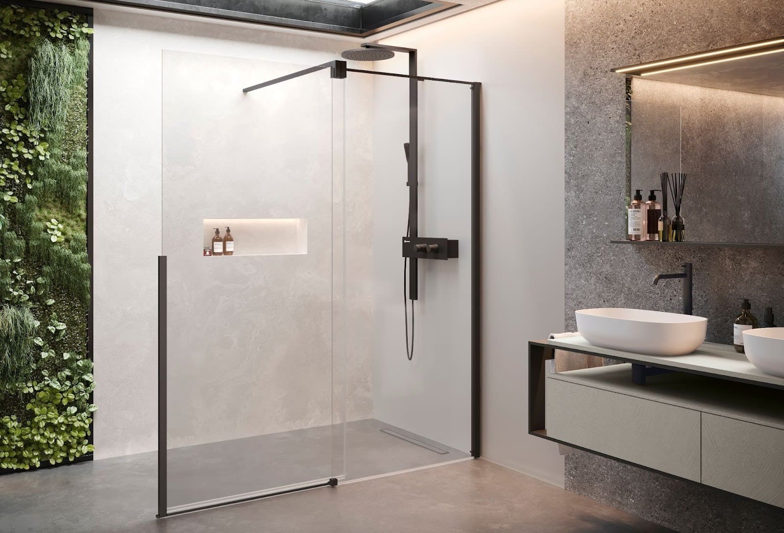 Kuadra accessible walk-in shower