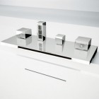 Bath mounted mixer