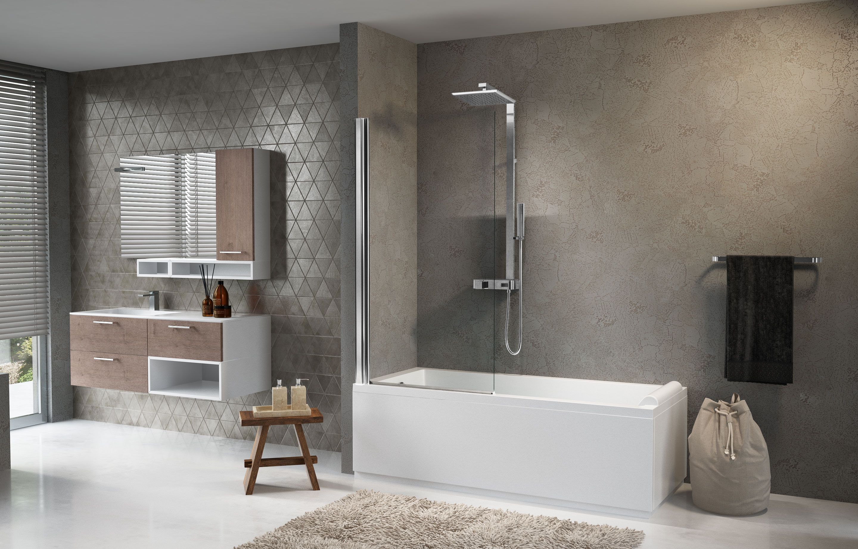 Bath screen - Aurora 1