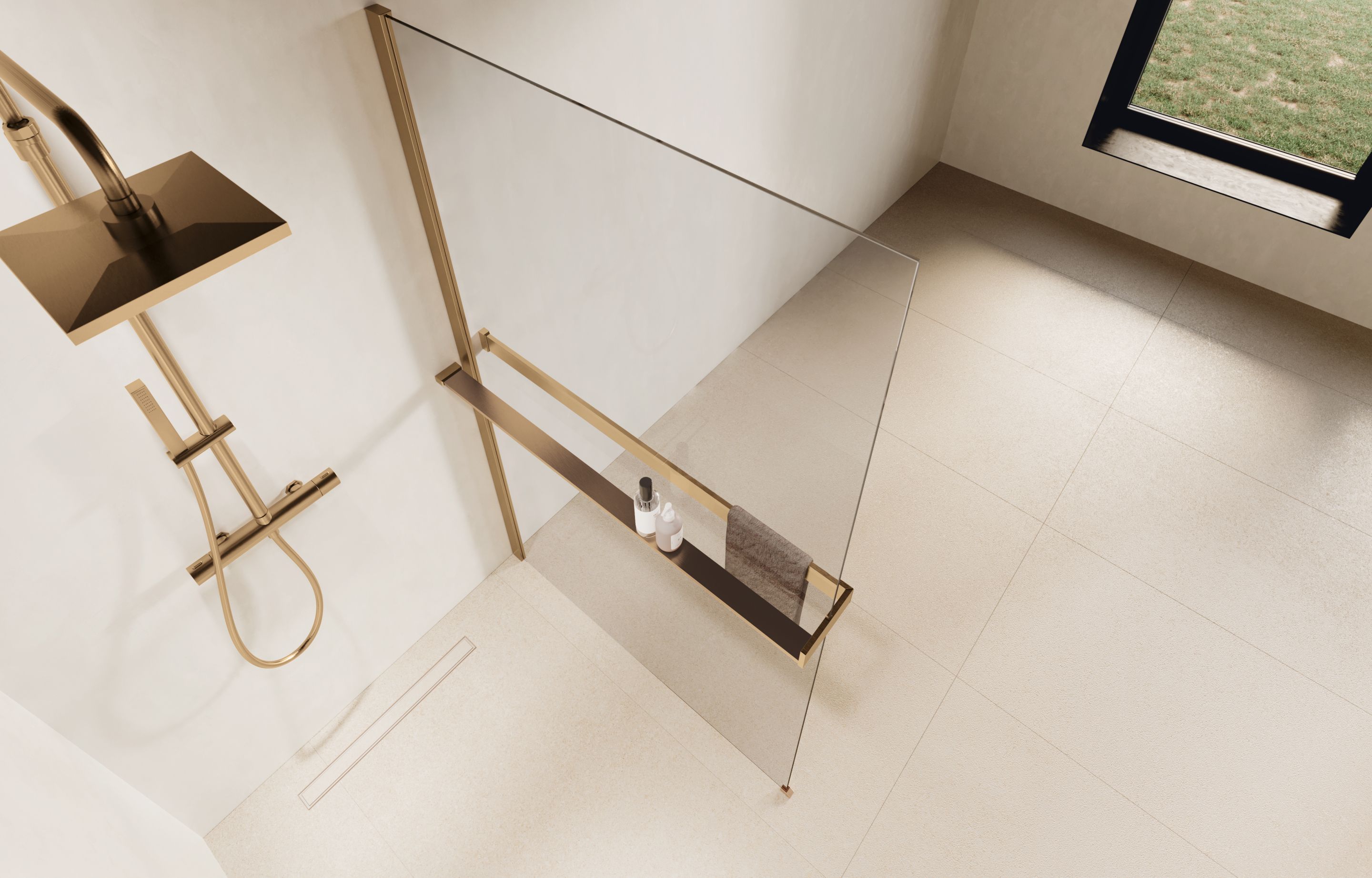 Shower spaces - Kuadra HD Frame