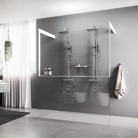 Walk-in showers - Kuadra HF Frame