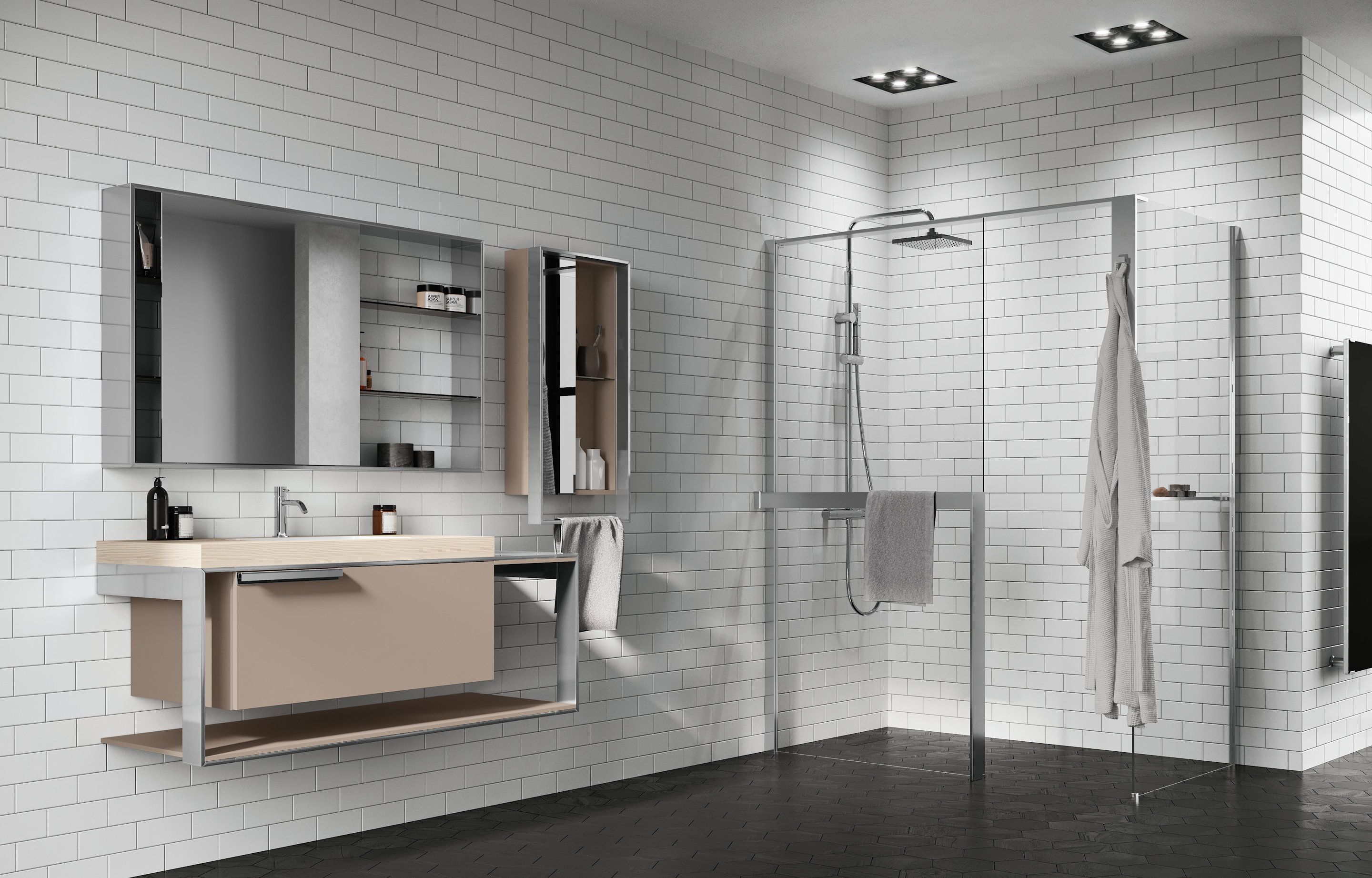 Shower spaces - Kuadra H+H Frame
