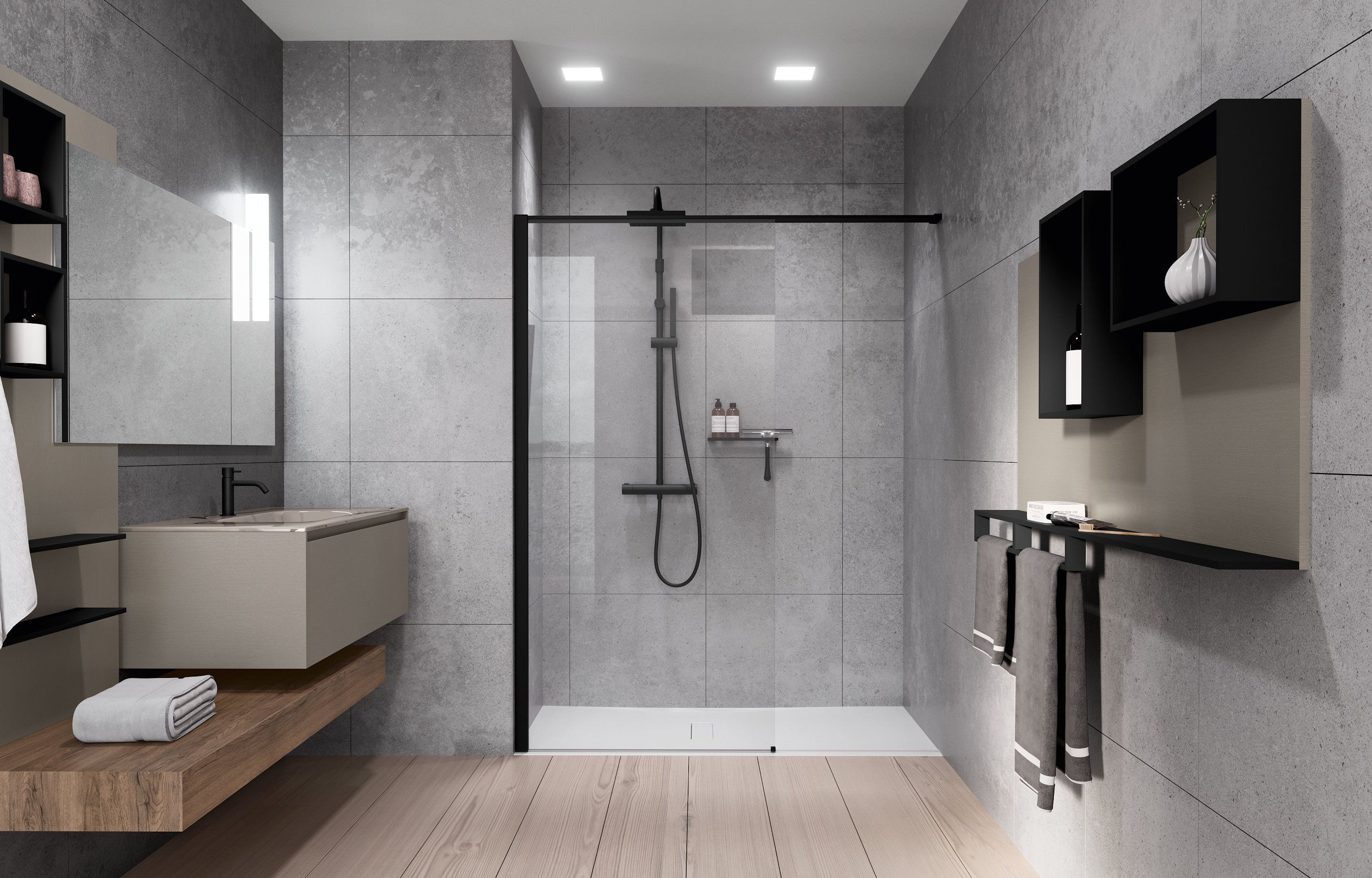 Shower spaces - Kuadra HN Frame