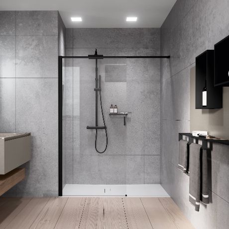 Walk-in showers - Kuadra HN Frame