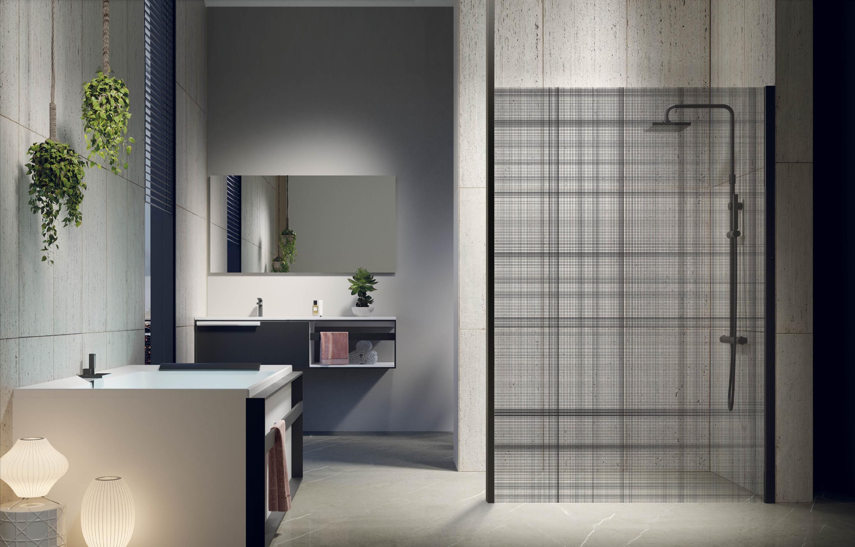 Shower spaces - Kuadra H Serigrafato