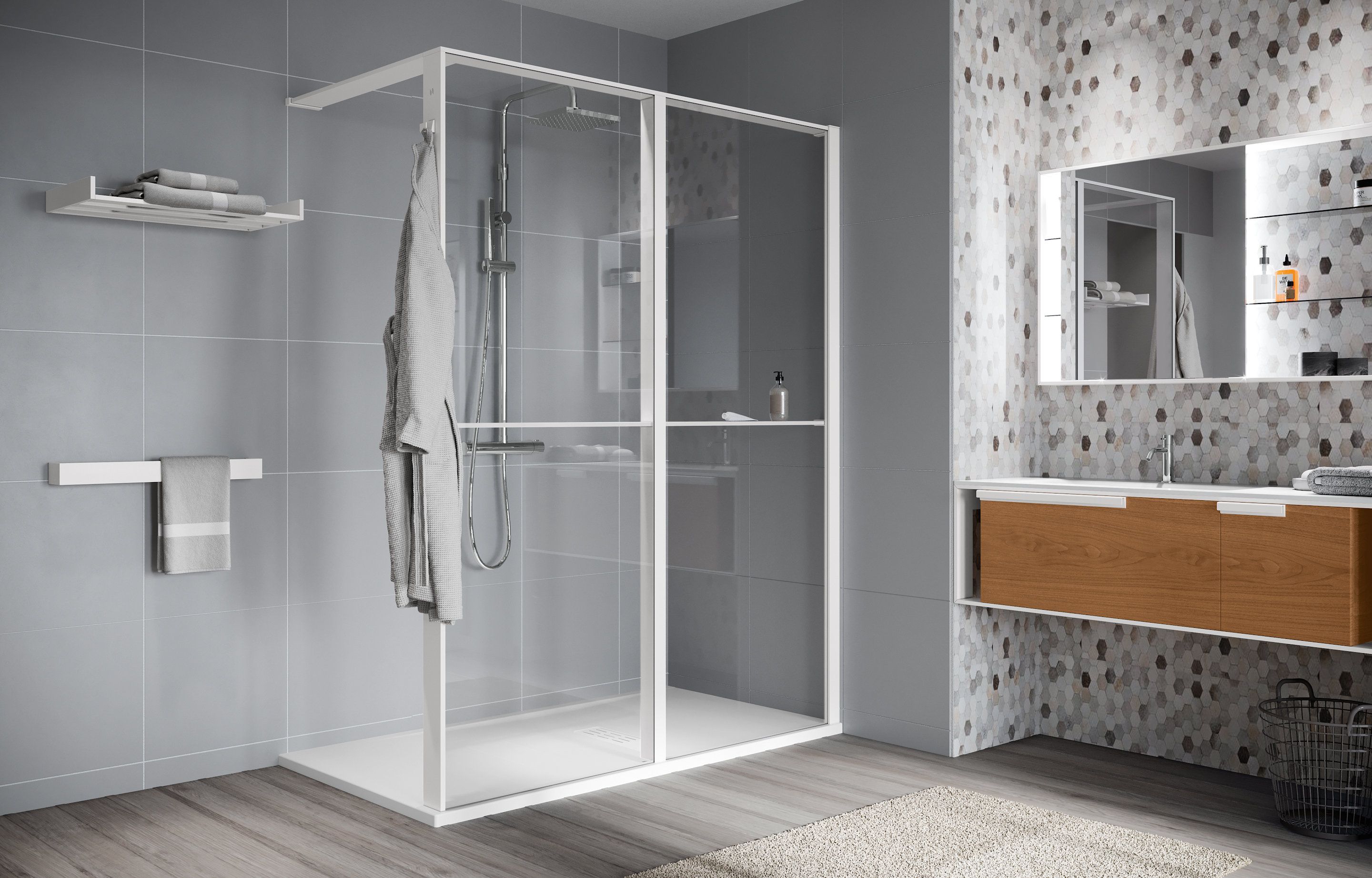 Shower spaces - Kuadra HWL Frame