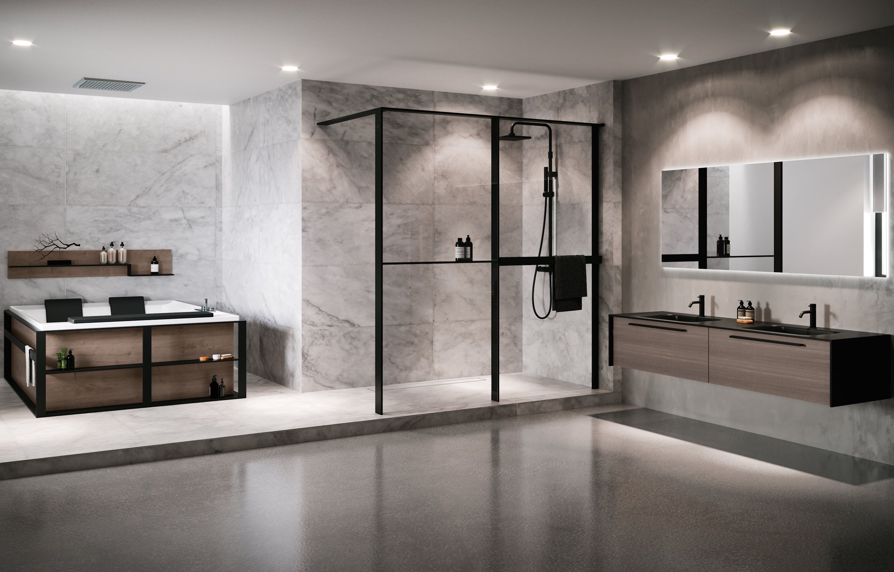 Shower spaces - Kuadra HWZ1 Frame