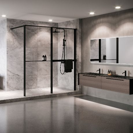 Walk-in showers - Kuadra HWZ1 Frame