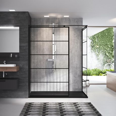 Walk-in showers - Kuadra H Stripes