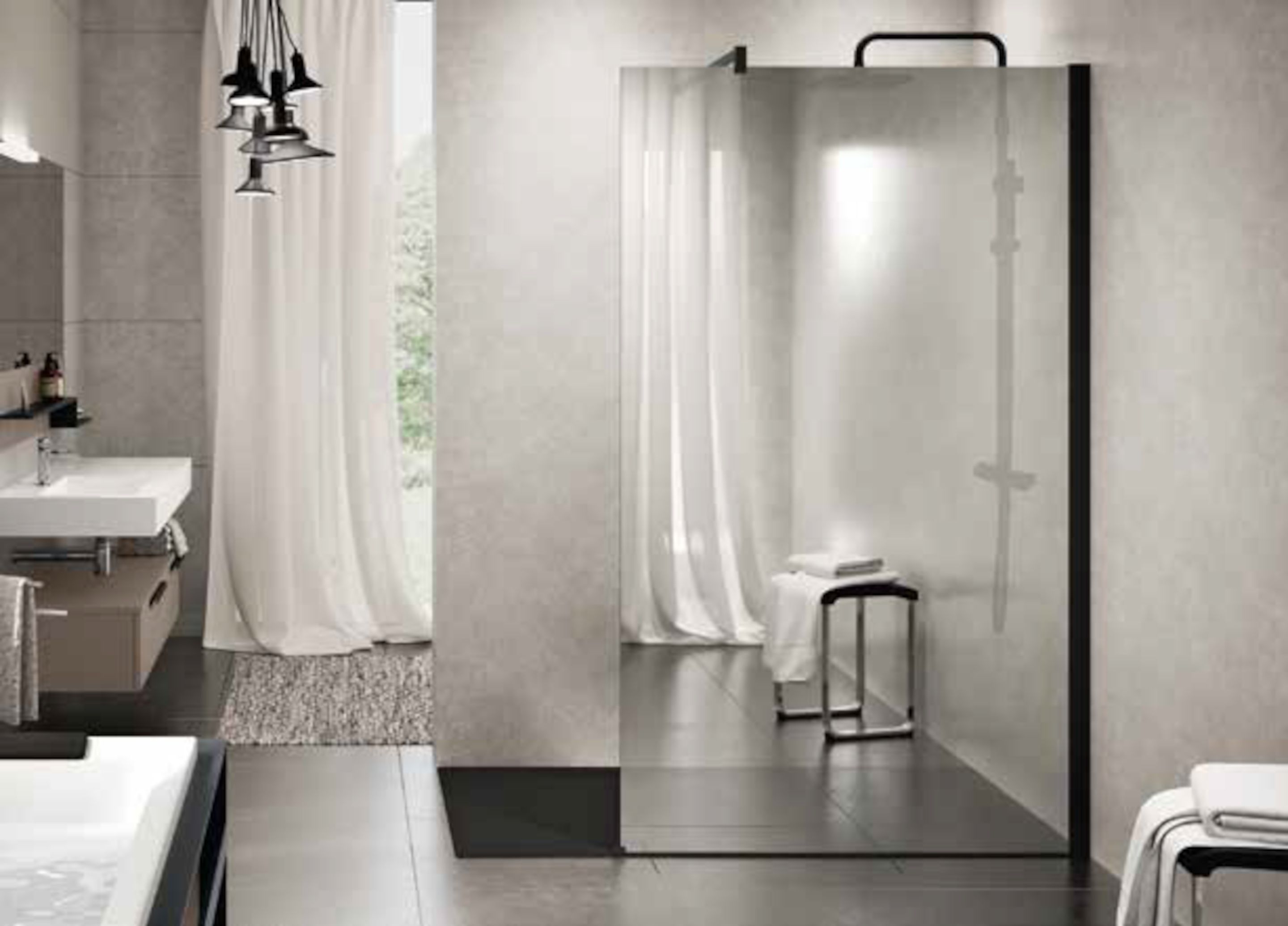 Shower spaces - Kuadra H Mirror