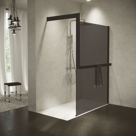 Walk-in showers - Kuadra H Frame fumé