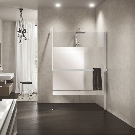 Walk-in showers - Kuadra H Frame Spy/Mirror