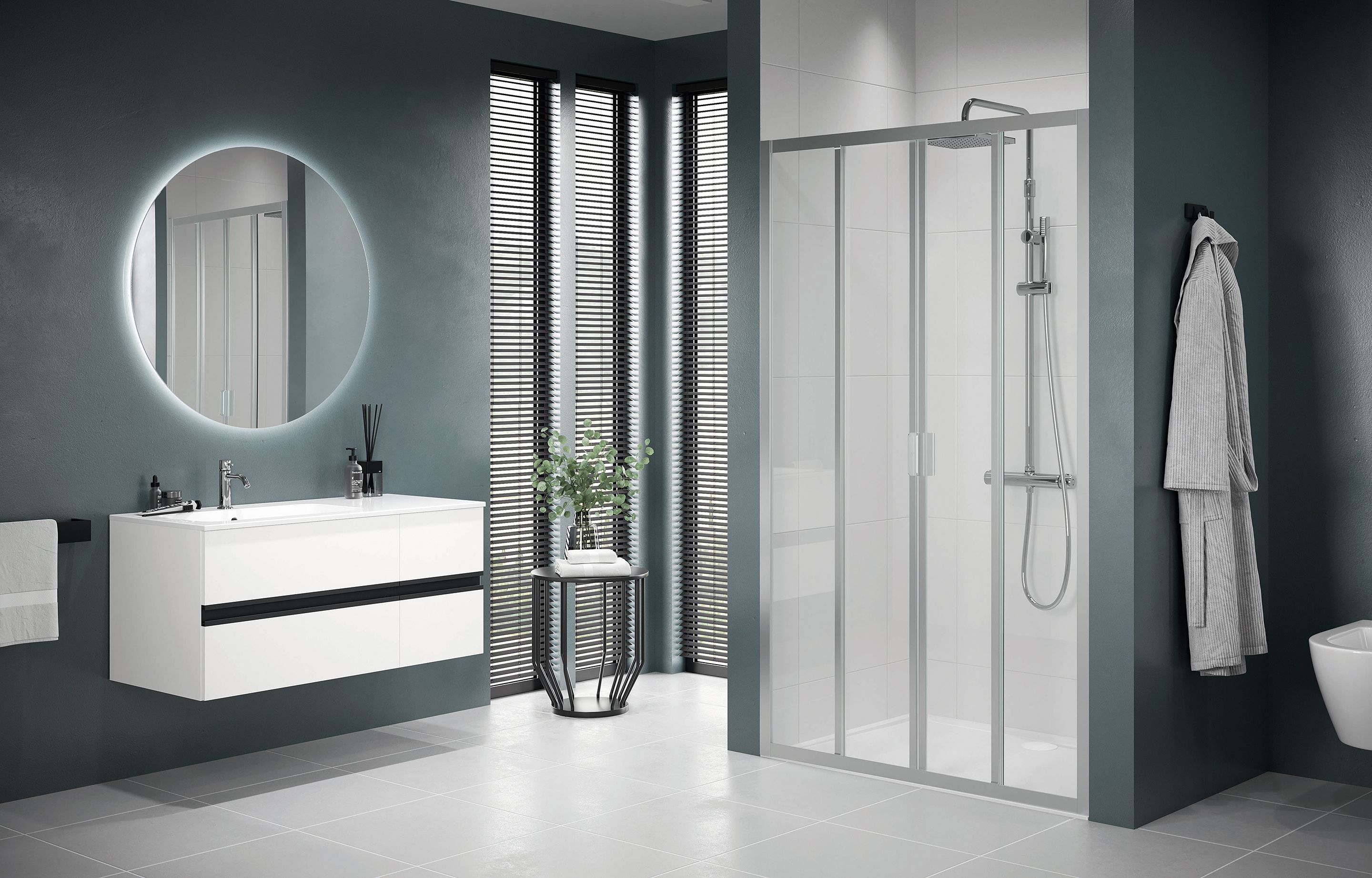 Shower enclosures - Lunes 2.0 2A+F