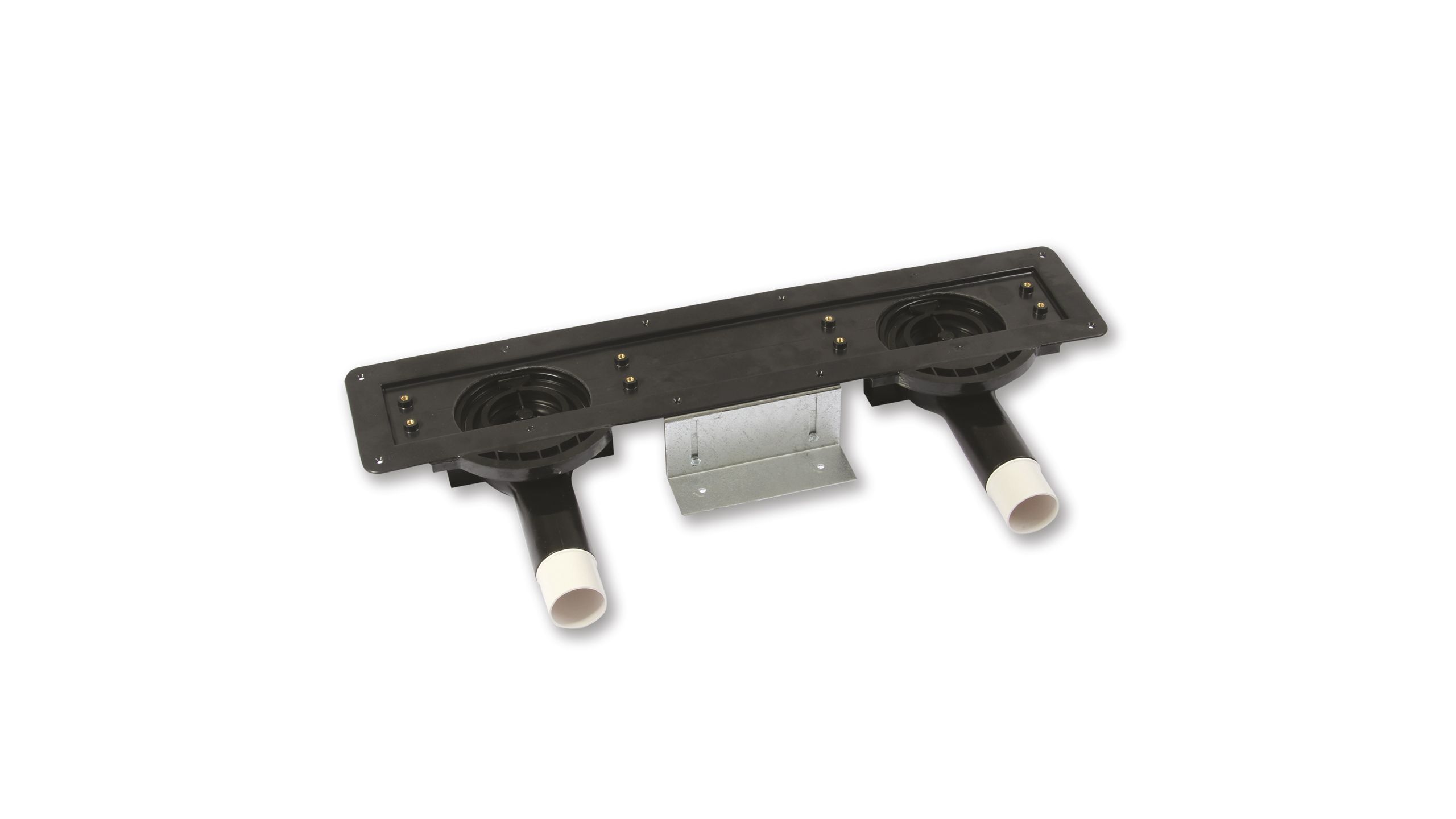 Shower Trays & Wetrooms - Duble trap Linear Wall Drain