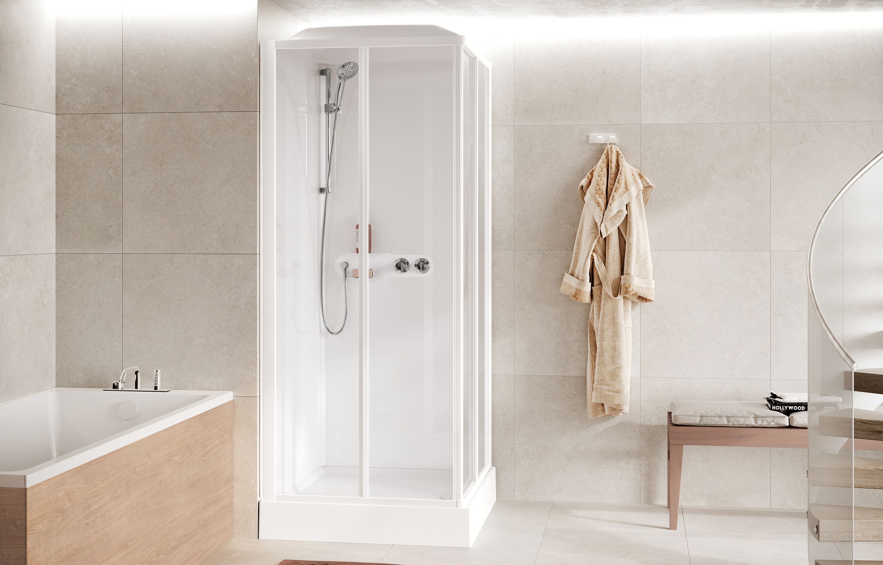 Shower cubicles - Media Glass A