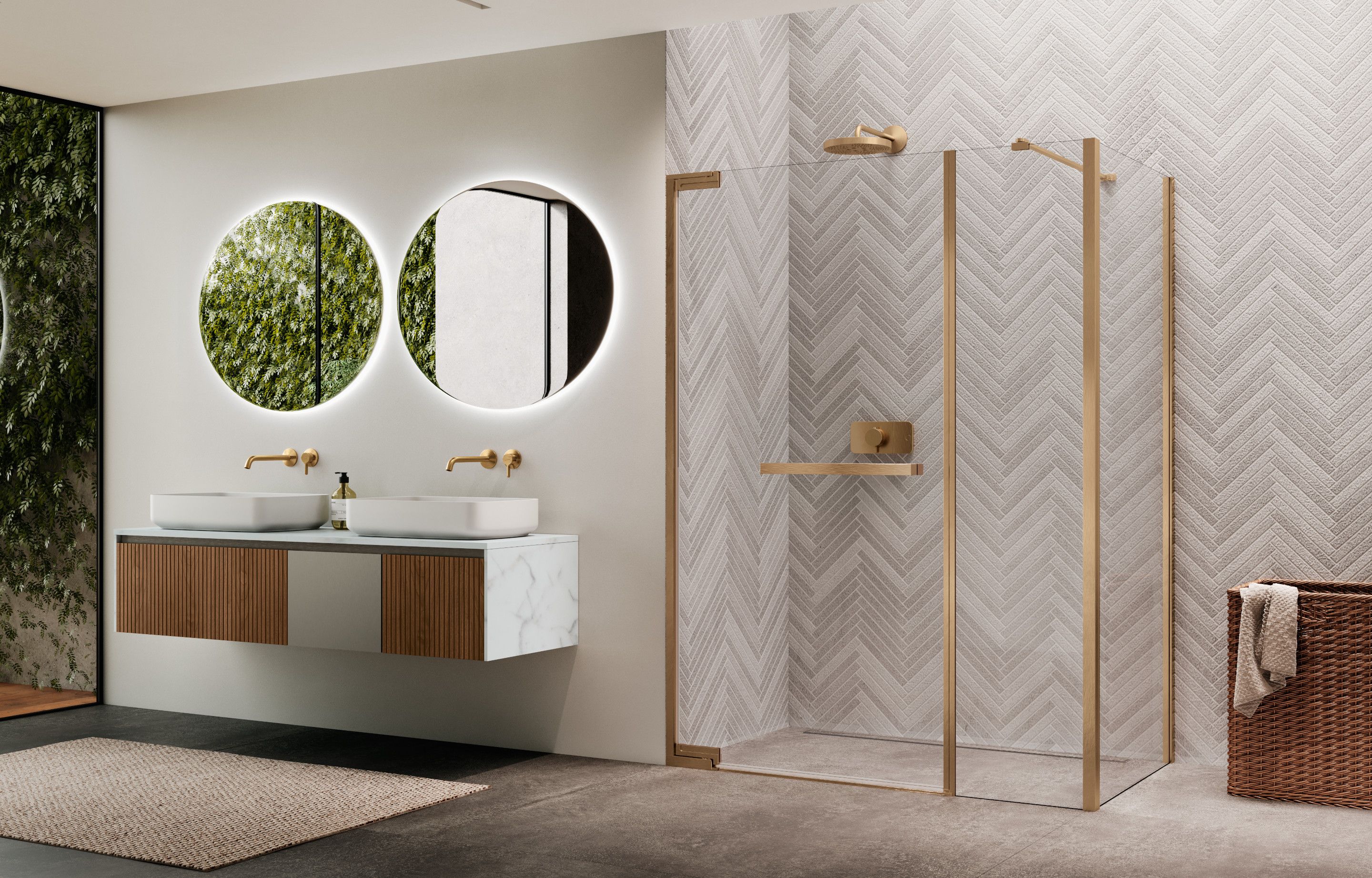 Shower enclosures - N180 G+F in line