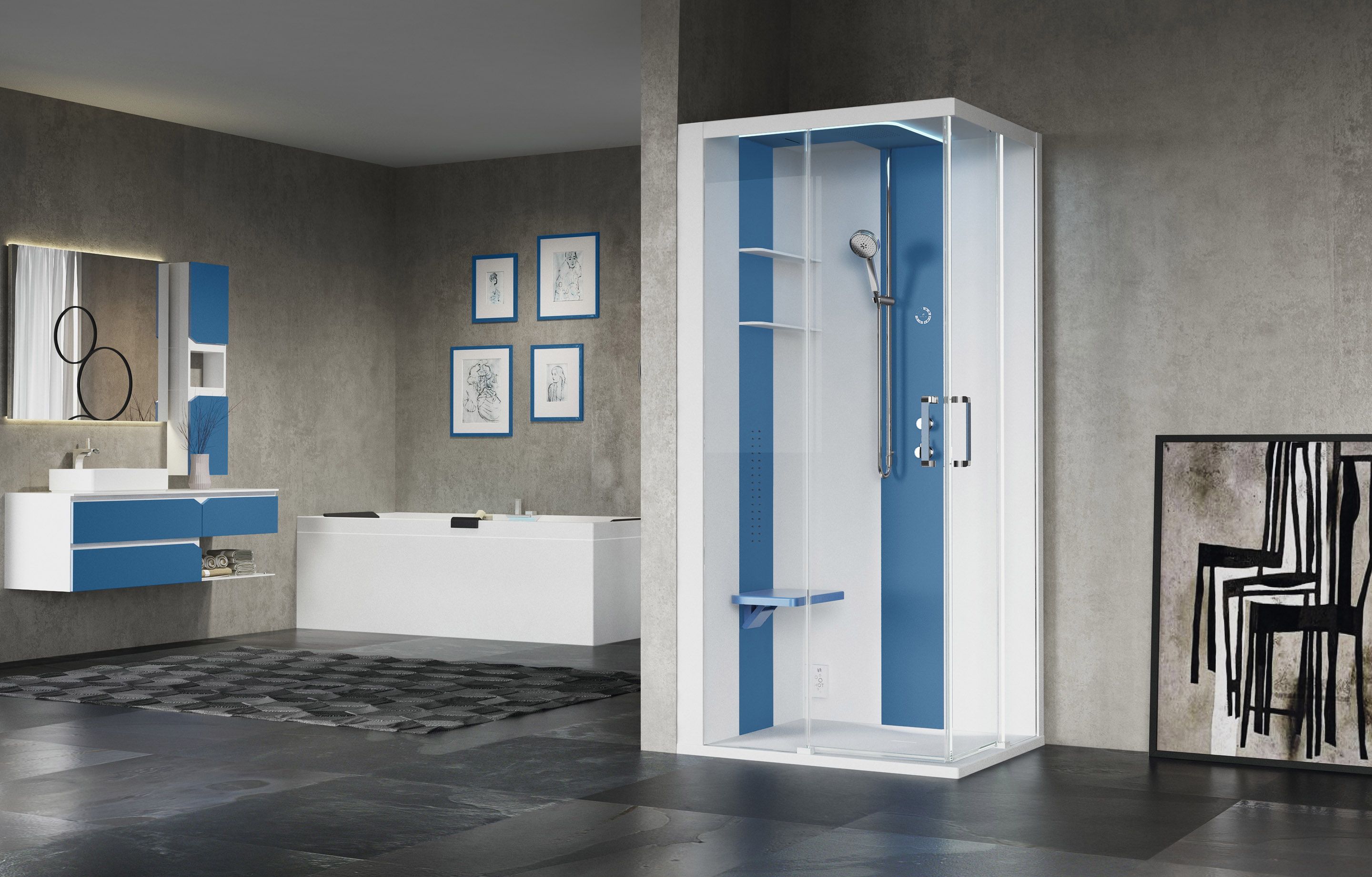 Shower cubicles - Skill A100X80