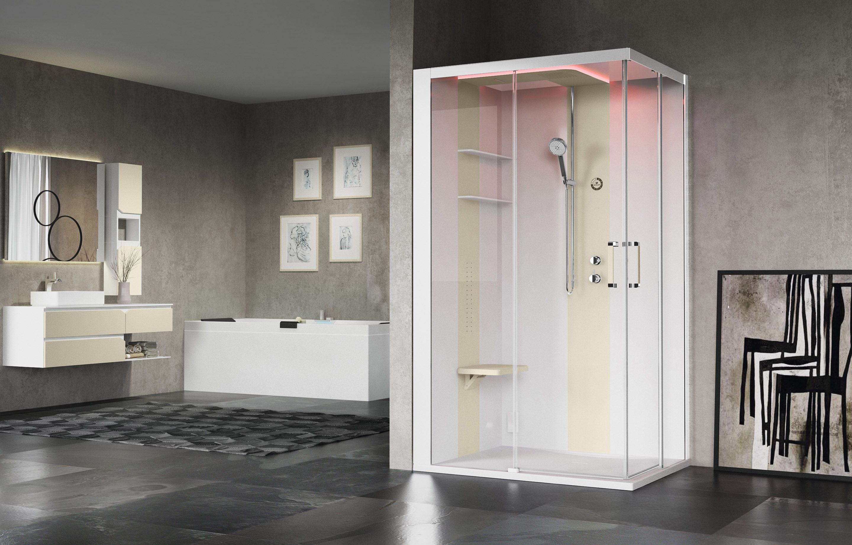 Shower cubicles - Skill A120X90