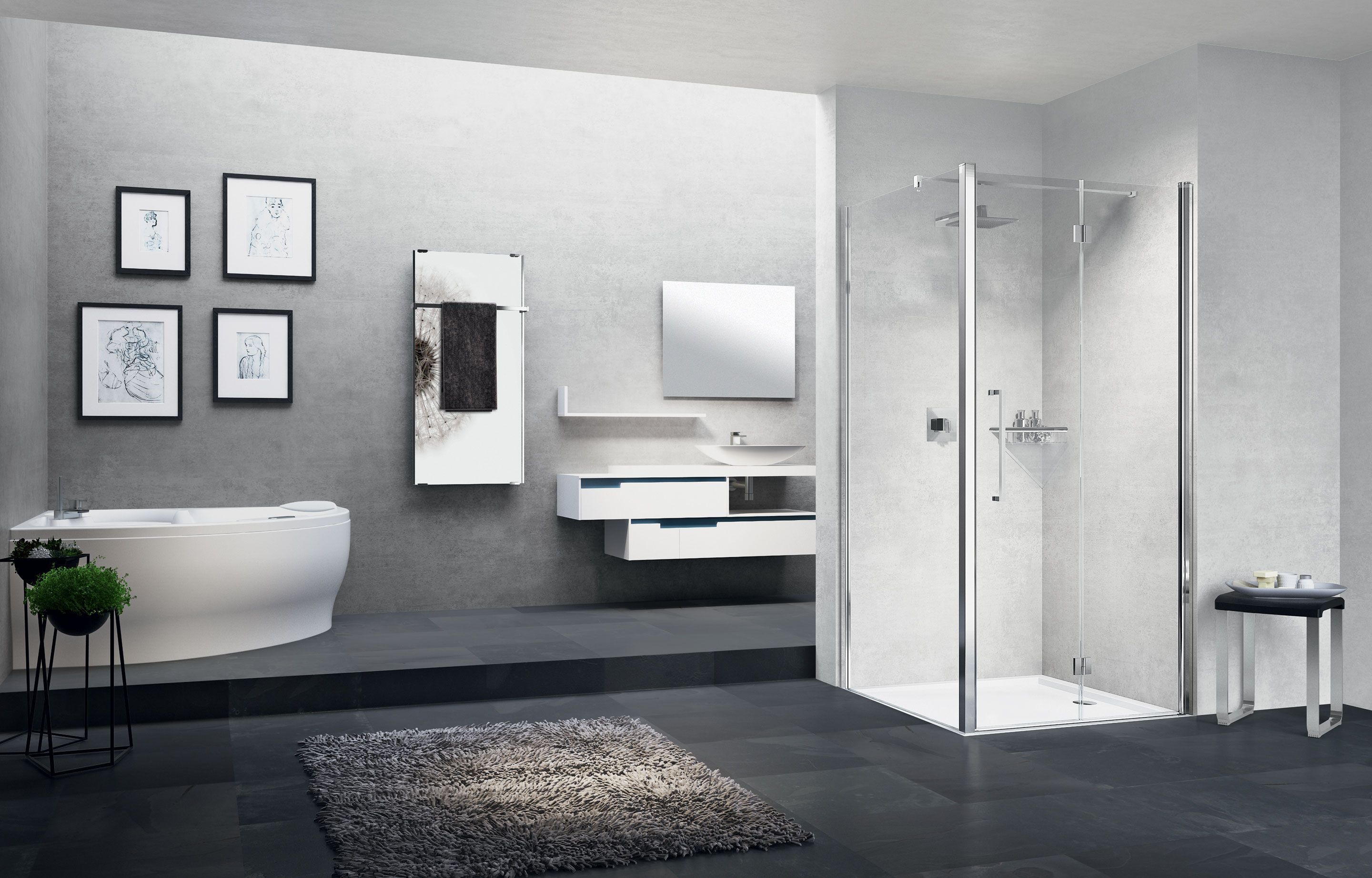 Shower enclosures - Young 1BS+F