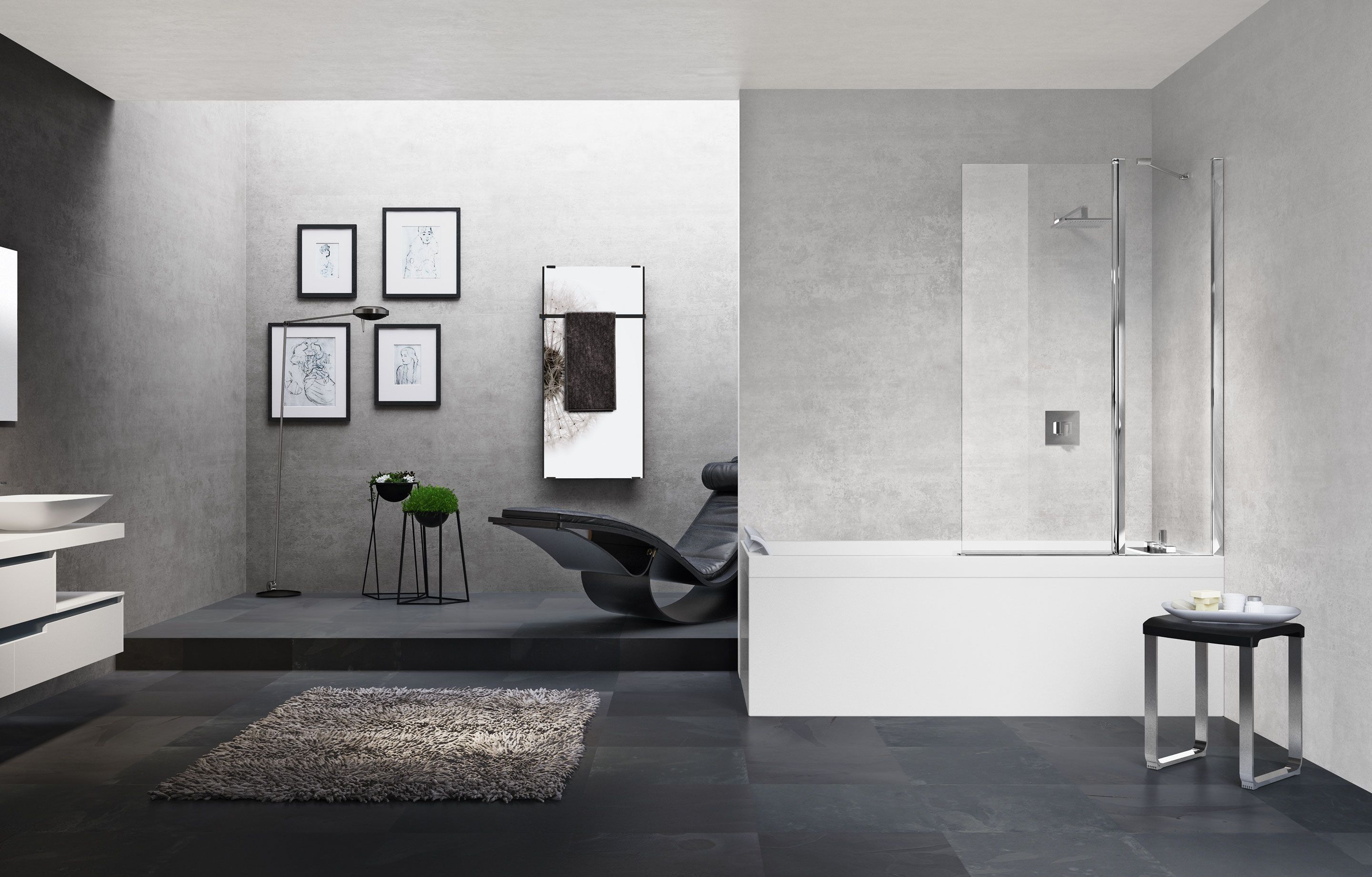 Bath screen - Young 3V